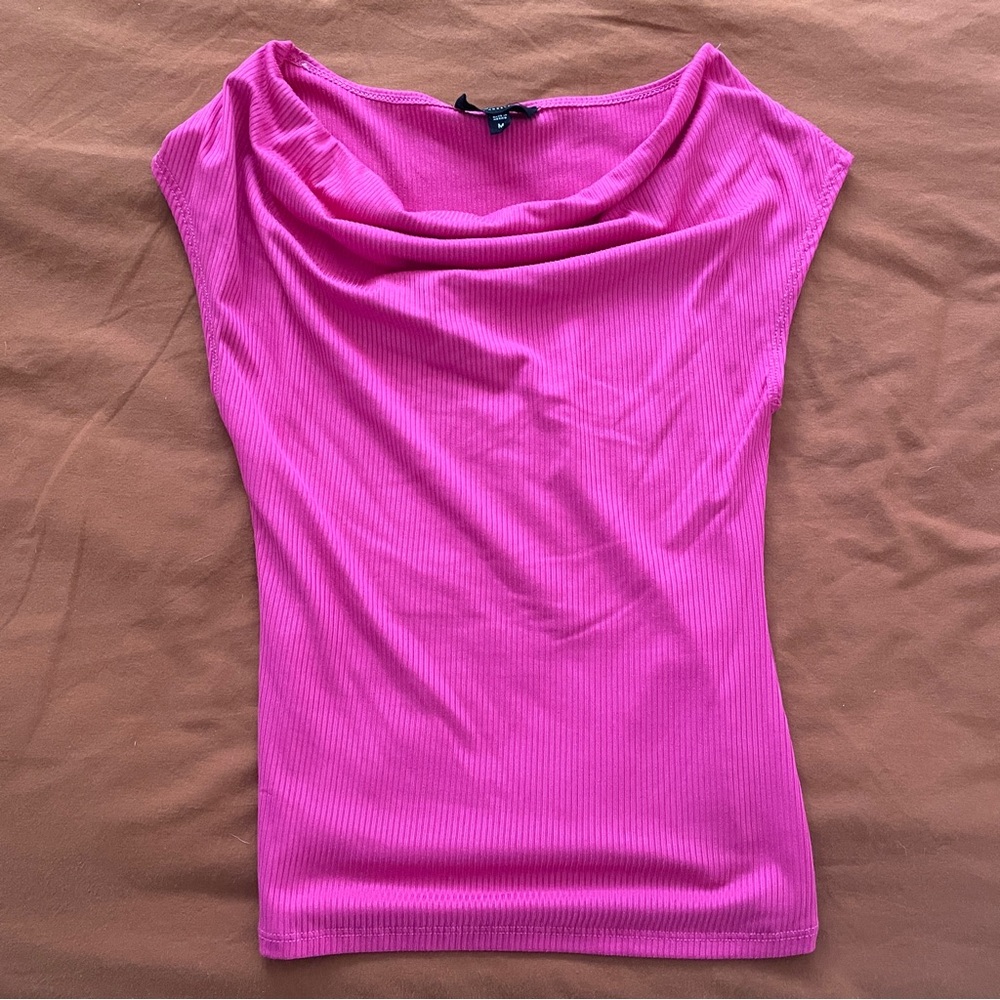 Hot Pink Ribbed Top